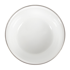 Image BOLS AVEC COUVERCLE 'ENAMELWARE' 700 ML Ø 14x6,1 CM BLANC ACIER ÉMAILLÉ (6 UNITÉ) #5