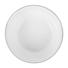 Image BOLS AVEC COUVERCLE 'ENAMELWARE' 1000 ML Ø 18x7,3 CM BLANC ACIER ÉMAILLÉ (6 UNITÉ) #5