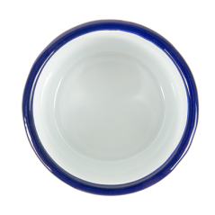 Image BOLS 'ENAMELWARE' 700 ML Ø 10x10 CM BLANC FER ÉMAILLÉ (6 UNITÉ) #3