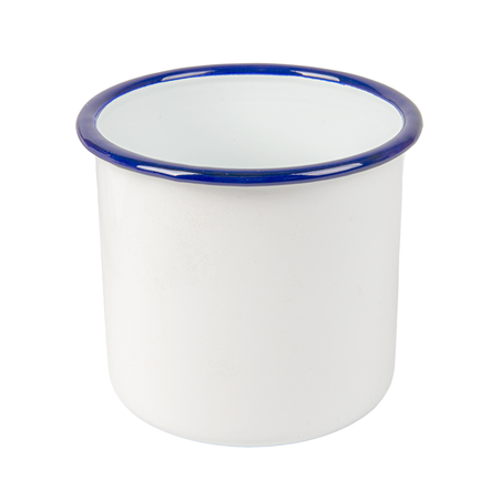 Image BOLS 'ENAMELWARE' 1200 ML Ø 12x12 CM BLANC ACIER ÉMAILLÉ (6 UNITÉ) #1