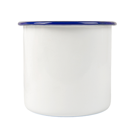 BOLS 'ENAMELWARE' 1200 ML Ø 12x12 CM BLANC ACIER ÉMAILLÉ (6 UNITÉ)