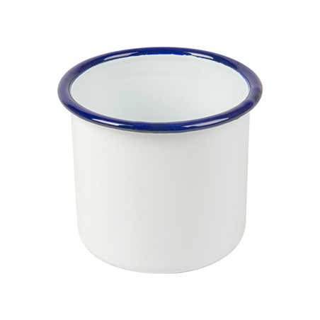 Image BOLS 'ENAMELWARE' 350 ML Ø 8x8 CM BLANC ACIER ÉMAILLÉ (6 UNITÉ) #1