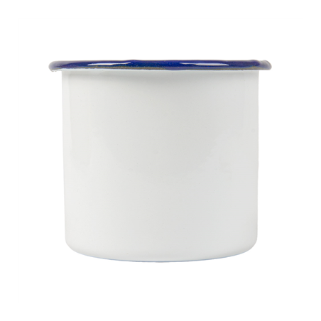 BOLS 'ENAMELWARE' 350 ML Ø 8x8 CM BLANC ACIER ÉMAILLÉ (6 UNITÉ)