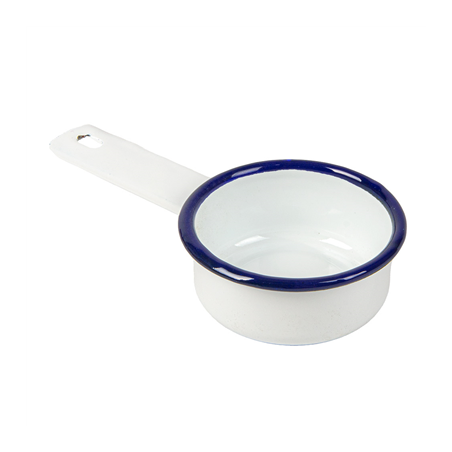 Image MINI SAUTOIRS 'ENAMELWARE' 50 ML 13,7x7x2,9 CM BLANC ACIER ÉMAILLÉ (6 UNITÉ) #1