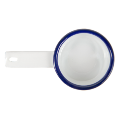 Image MINI SAUTOIRS 'ENAMELWARE' 100 ML 14,6x8x3 CM BLANC ACIER ÉMAILLÉ (6 UNITÉ) #3