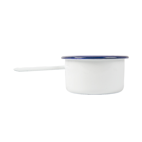 MINI SAUTOIRS 'ENAMELWARE' 200 ML 15,6x9x4,7CM BLANC ACIER ÉMAILLÉ (6 UNITÉ)