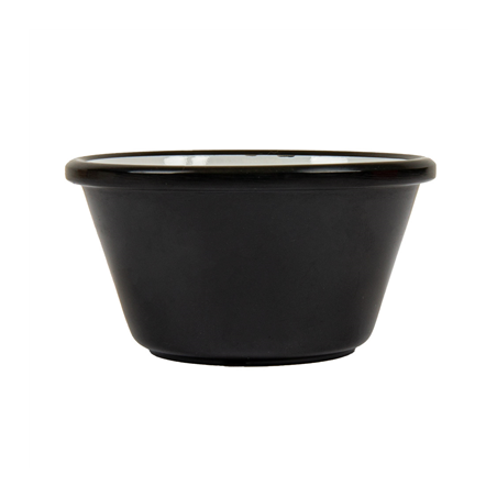 RAMEQUINS 'ASAMI WARE' 60 ML Ø 6,4x3,5 CM NOIR MÉLAMINE (24 UNITÉ)