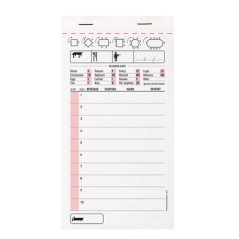 Image BLOCS COMMANDES DUPLI 50x2 FEUILLES  10x19 CM BLANC AUTOCOPIANT (100 UNITÉ) #1