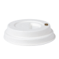 Image COUVERCLES POUR GOBELETS À CAFÉ 120 ML 'BIONIC'  Ø 6,2 CM BLANC BAGASSE (2000 UNITÉ) #3