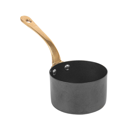 Image MINI SAUTOIR 'ARTINOX' 200 ML Ø 7,8x4,5 CM NOIR INOX (1 UNITÉ) #1