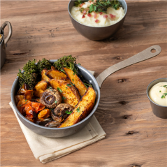 MINI POÊLE 'ARTINOX' 400 ML Ø 13,5x3,75 CM ARGENTE INOX (1 UNITÉ)