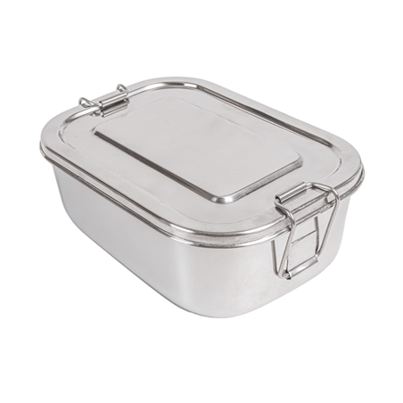 Image RÉCIPIENT AVEC COUVERCLE 'ARTINOX' 750 ML 16x10,5x5 CM ARGENTE INOX (12 UNITÉ) #1