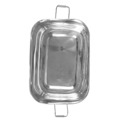 Image RÉCIPIENT AVEC COUVERCLE 'ARTINOX' 1300 ML 18x13x5 CM ARGENTE INOX (12 UNITÉ) #4