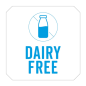 Image 1000 U. ÉTIQUETTES ADHESIVES "DAIRY FREE"  2,5x2,5 CM BLANC ADHESIF (1 UNITÉ) #1