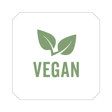 Image 1000 U. ÉTIQUETTES ADHESIVES "VEGAN"  2,5x2,5 CM BLANC ADHESIF (1 UNITÉ) #1