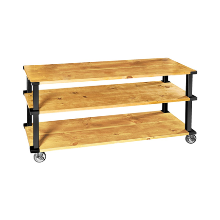 Image CHARIOT DE SERVICE 'ARROW'  183x61x112 CM NATUREL BOIS (1 UNITÉ) #1