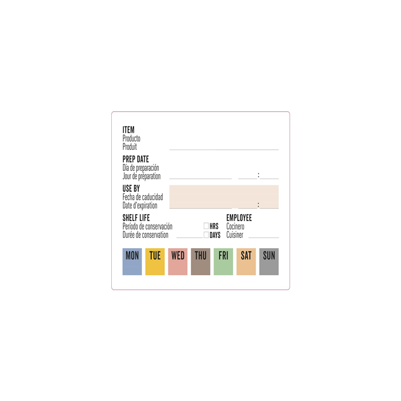 ÉTIQUETTES ADHESIVES "DURÉE DE VIE" EN ROULEAU 8x6 CM PAPIER (500 UNITÉ) ÉTIQUETTES ADHESIVES "DURÉE DE VIE" EN ROULEAU 8x6 CM PAPIER (500 UNITÉ)