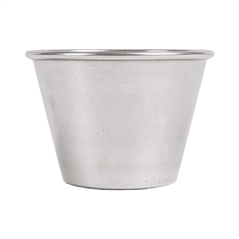 Image RAMEQUINS AVEC COUVERCLE 'ARTINOX' 75 ML Ø 6x4,5 CM ARGENTE INOX + LDPE (72 UNITÉ) #3