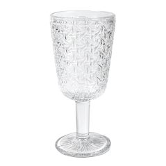 VERRES À PIED À VIN 'WAKI GLASS' 280 ML Ø8x17,3 CM TRANSPARENT VERRE (6 UNITÉ)