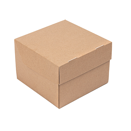 Image BOÎTES HAMBURGER 'THEPACK' 240 G/M2 15,5x15,5x11,5 CM (XXL) NATUREL CARTON ONDULÉ NANO-MICRO (300 UNITÉ) #1