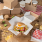 BOÎTES HAMBURGER 'THEPACK' 240 G/M2 15,5x15,5x11,5 CM (XXL) NATUREL CARTON ONDULÉ NANO-MICRO (300 UNITÉ) Image BOÎTES HAMBURGER 'THEPACK' 240 G/M2 15,5x15,5x11,5 CM (XXL) NATUREL CARTON ONDULÉ NANO-MICRO (300 UNITÉ) #6
