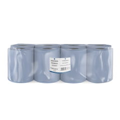 Image ESSUIE-MAINS "AUTOCUT" ECOLABEL 2 PLIS 20 G/M2 150 M Ø19,5x20 CM BLEU OUATE (8 UNITÉ) #1