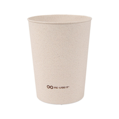 Image VERRES RÉUTILISABLES 500 ML Ø9/6,9x11,5 CM NATUREL RICE HUSK BIOCOMPOSITE (312 UNITÉ) #1