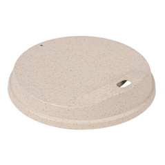 Image COUVERCLES POUR GOBELETS 267.73 NATUREL RICE HUSK BIOCOMPOSITE (650 UNITÉ) #1