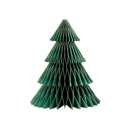 Image 2 ARBRES DE NOËL DÉCORATION  120 G/M2 9x20/13x30 CM VERT PAPIER (1 UNITÉ) #1