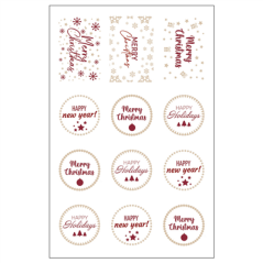 Image 10 FEUILLES (12 U.) ÉTIQUETTES   ASSORTI VINYL (1 UNITÉ) #1