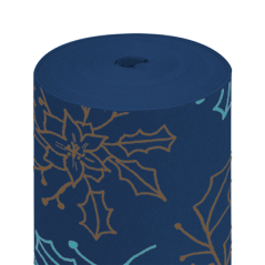 Image CHEMINS DE TABLE 'HOLLY' 55 G/M2 0,30x12 M BLEU AIRLAID (6 UNITÉ) #1