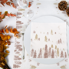 Image SERVIETTES "LIKE LINEN" 'ARTIC' 70 G/M2 40x40 CM SPUNLACE (600 UNITÉ) #3