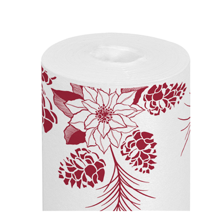 Image "TÊTE-À-TÊTE" "LIKE LINEN" 'POINSETTIA' 70 G/M2 0,40x12 M SPUNLACE (12 UNITÉ) #1