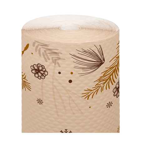 Image NAPPES ECOLOGIQUES "FEEL GREEN" 'WINTER' 48 G/M2 1,2 x 50 M NATUREL PAPIER RECYCLÉ (1 UNITÉ) #1