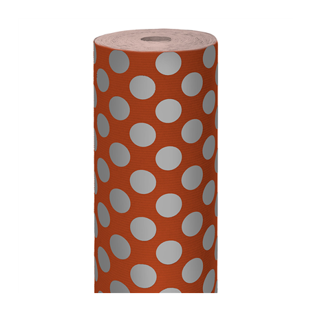 Image PAPIER CADEAU COULEUR UNIE  60 G/M2 0,70x100 M ROUGE KRAFT VERGÉ (1 UNITÉ) #1