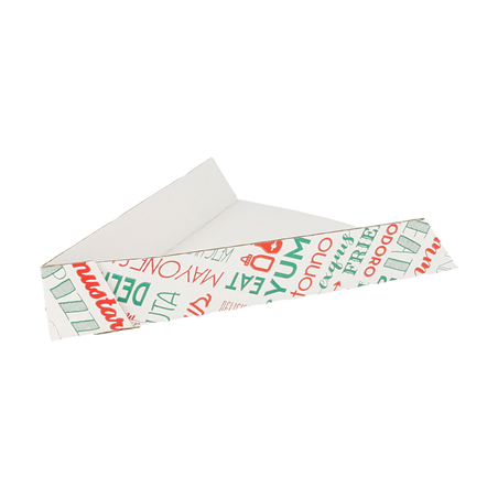 Image PELLES TRIANG. PIZZAS 'PAROLE' 21x16,5x3,5 CM BLANC CARTON (1200 UNITÉ) #1