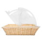 CORBEILLE SIMILAIRE OSIER AVEC COUPOLE 36x33,5x26 CM BEIGE PP (1 UNITÉ) Image CORBEILLE SIMILAIRE OSIER AVEC COUPOLE 36x33,5x26 CM BEIGE PP (1 UNITÉ) #3