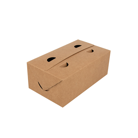 Image BOÎTES REPAS À EMPORTER 1 L 300 G/M2 11x18x7 CM MARRON CARTON (50 UNITÉ) #1