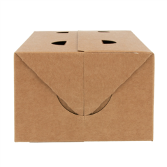 BOÎTES REPAS À EMPORTER 1 L 300 G/M2 11x18x7 CM MARRON CARTON (50 UNITÉ)