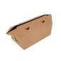 Image BOÎTES REPAS À EMPORTER 1 L 300 G/M2 11x18x7 CM MARRON CARTON (50 UNITÉ) #3