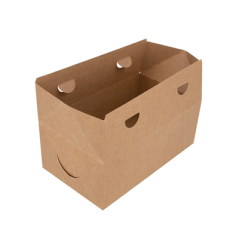 Image BOÎTES REPAS À EMPORTER 1 L 300 G/M2 11x18x7 CM MARRON CARTON (50 UNITÉ) #4
