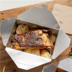 Image BOÎTES AMÉRICAINES 'THEPACK' 1980 ML 250 G/M2 19,6x14x6,2 CM BLANC CARTÓN ONDULADO NANO-MICRO + ALUMINIO (200 UNITÉ) #3