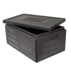 Image BOÎTE ISOTHERME EMPILABLE 42 L 59,5x39,5x29 CM NOIR EPP (1 UNITÉ) #4