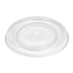 Image COUVERCLES PLATS À CROIX POUR 223.99  Ø 7,8x0,8 CM TRANSPARENT PLA (1250 UNITÉ) #1