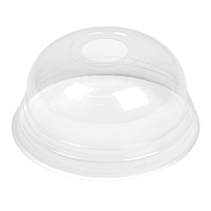 Image COUVERCLES COUPOLE AVEC ORIFICE POUR 223.99  Ø 7,8x3,9 CM TRANSPARENT PLA (1250 UNITÉ) #1