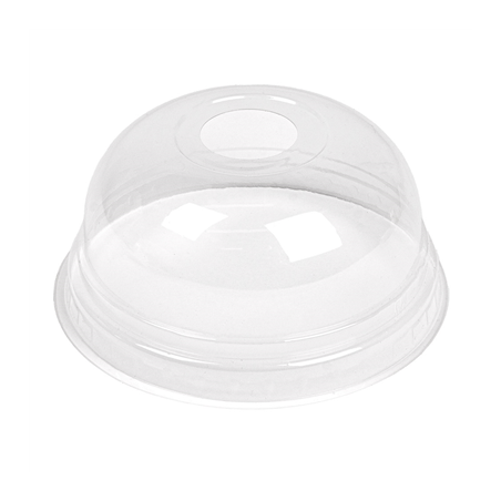 Image COUVERCLES COUPOLE AVEC ORIFICE POUR 223.99  Ø 7,8x3,9 CM TRANSPARENT PLA (1250 UNITÉ) #1