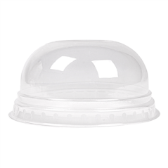 COUVERCLES COUPOLE AVEC ORIFICE POUR 224.01  Ø 8,5x4,2 CM TRANSPARENT PLA (800 UNITÉ)
