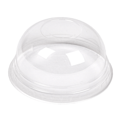 Image COUVERCLES COUPOLE SANS ORIFICE POUR 224.01  Ø 8,5x4,2 CM TRANSPARENT PLA (800 UNITÉ) #1