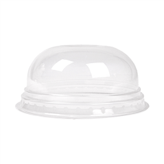 COUVERCLES COUPOLE AVEC ORIFICE POUR 224.02  Ø 9,5x4,4 CM TRANSPARENT PLA (800 UNITÉ)