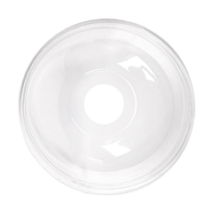 Image COUVERCLES COUPOLE AVEC ORIFICE POUR 224.02  Ø 9,5x4,4 CM TRANSPARENT PLA (800 UNITÉ) #3